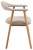 Addi dining chair with armrest Seat beige Monza 60 Base oak 2-Pack