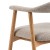 Addi dining chair with armrest Seat beige Monza 60 Base oak 2-Pack