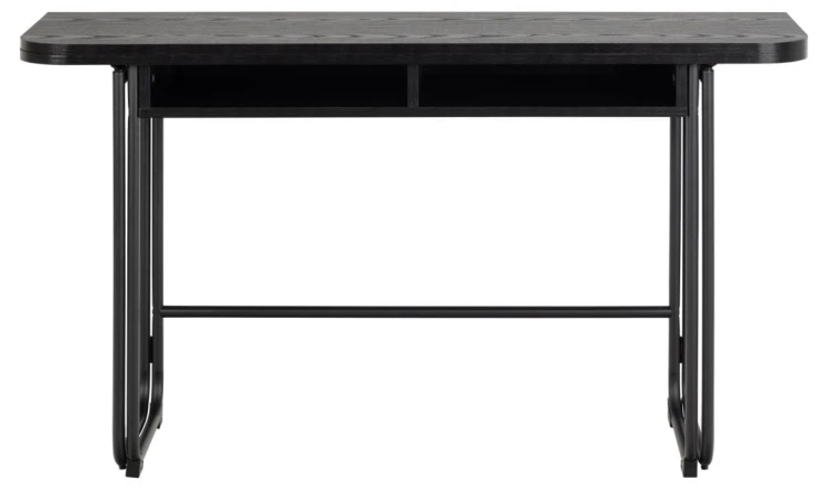 Stół rozkładany DARLINGTON czarny 40-80X140 cm