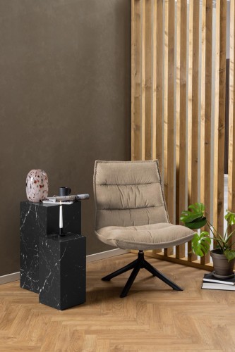 Fotel wypoczynkowy Blizzard obrotowy beżowy Danny 70x80x98 cm