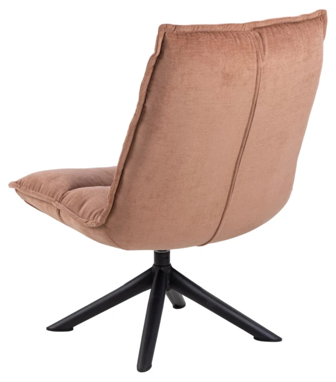 Fotel wypoczynkowy Blizzard obrotowy rosewood Danny 70x80x98 cm