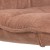 Fotel wypoczynkowy Blizzard obrotowy rosewood Danny 70x80x98 cm