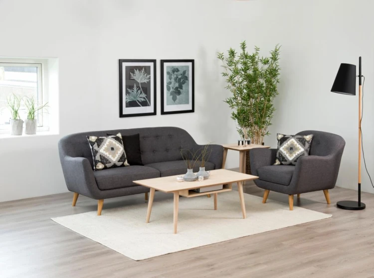 Stolik kawowy Century dąb bielony 115x60x42 cm