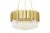 Lampa wisząca IMPERIAL GOLD 60 - stal, kryształ