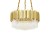 Lampa wisząca IMPERIAL GOLD 60 - stal, kryształ