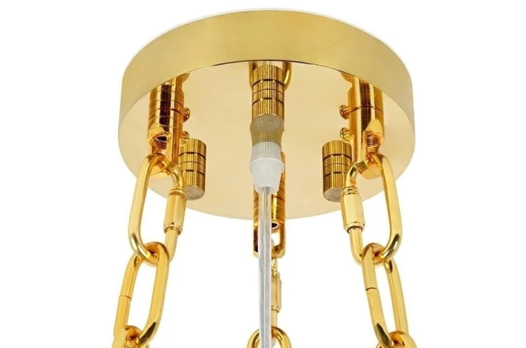 Lampa wisząca IMPERIAL GOLD 80 - stal, kryształ