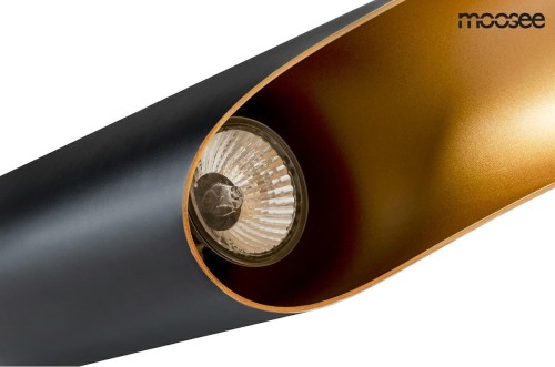 Lampa ścienna CONTEO WALL czarna - złota