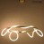 Lampa wisząca SERPIENTE 60 złota