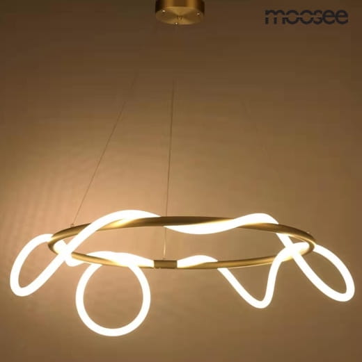 Lampa wisząca SERPIENTE 60 złota