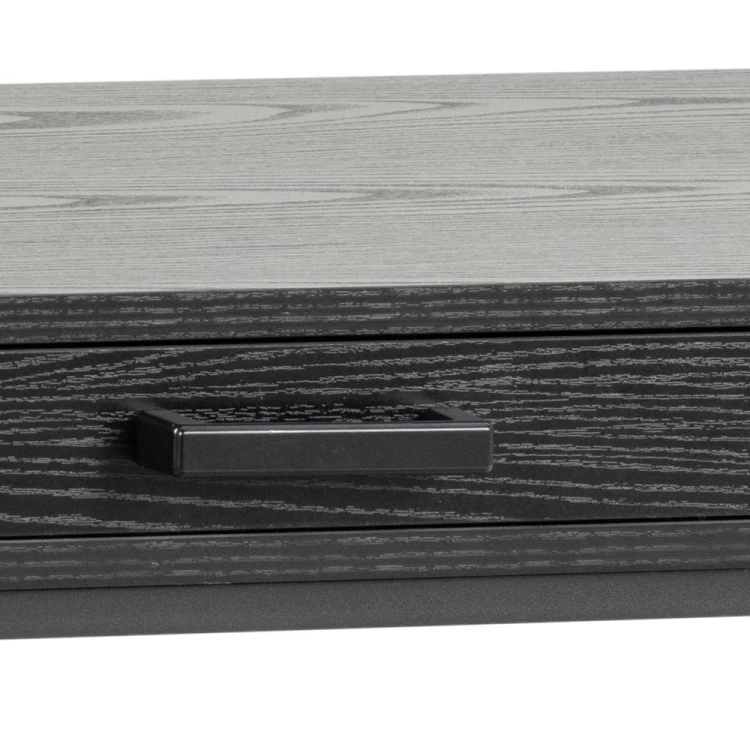 Biurko Seaford z szufladą czarne 110x45x75 cm