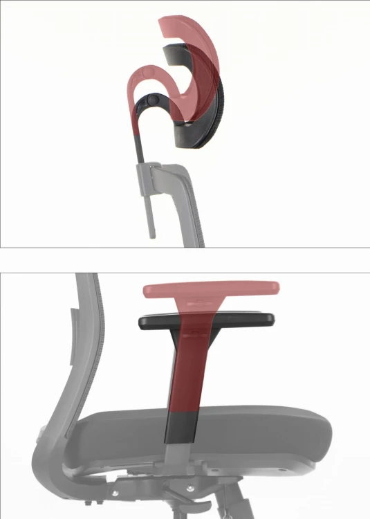 Fotel ergonomiczny CUTLER szary