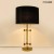 Lampa stołowa MOXY złota - czarna