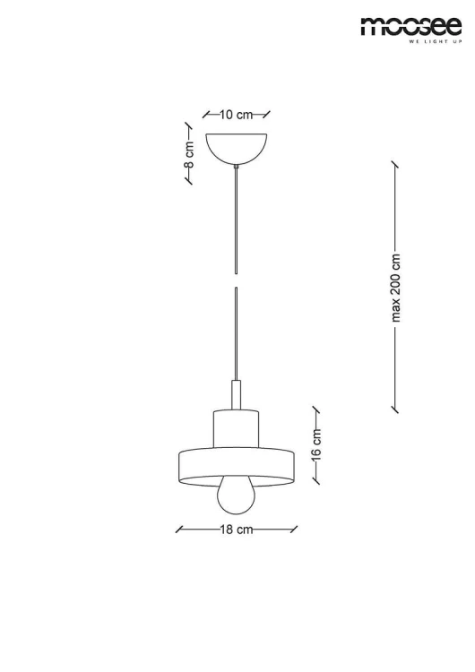 Lampa wisząca ARCO 20 marmur