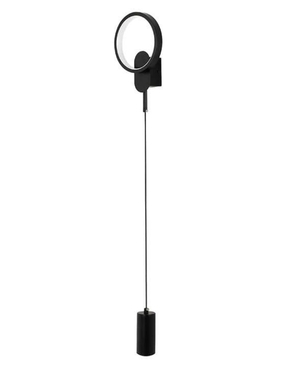 Lampa ścienna COMO czarna