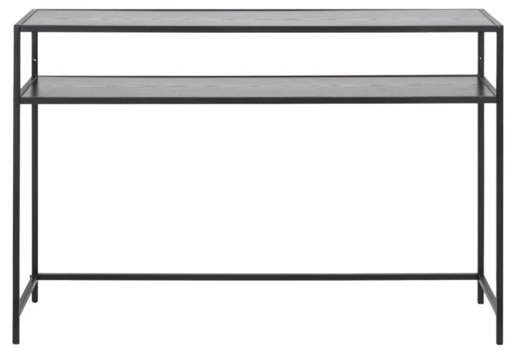 Konsolka Seaford  czarny jesion 120x35x79 cm