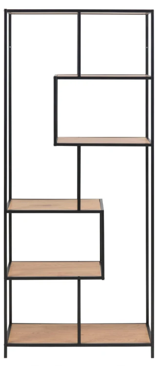 Regał Seaford dziki dąb 77x35x185 cm