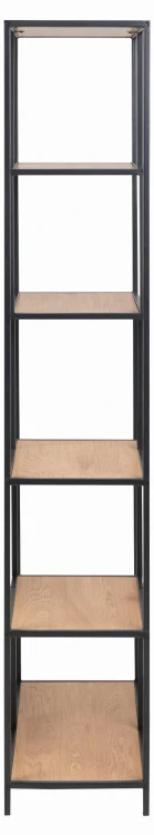 Regał Seaford dziki dąb 77x35x185 cm