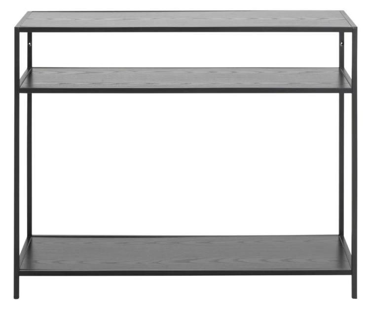 Konsolka Seaford czarny jesion 100x35x79 cm