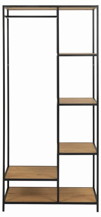 Regał Seaford dziki dąb 77x45x165 cm
