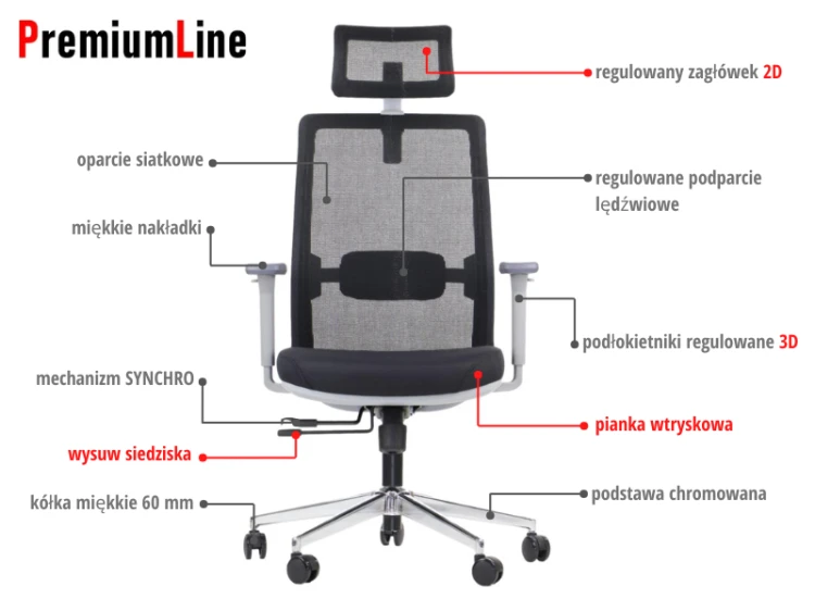 Fotel ergonomiczny CUTLER GF czarny