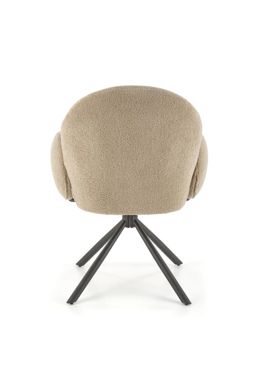 Krzesło K498 cappuccino tkanina boucle