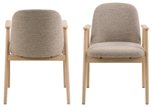 Krzesło drewniane Leo beżowe Monza 60