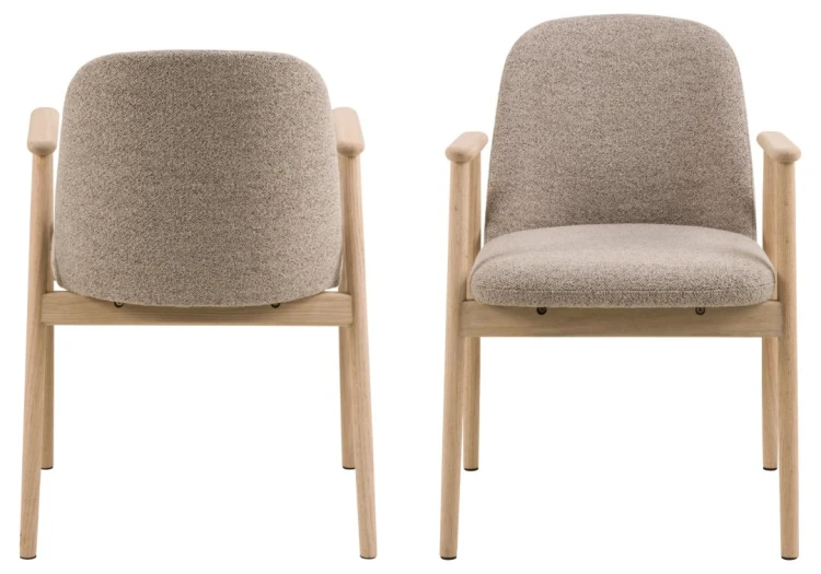 Krzesło drewniane Leo beżowe Monza 60