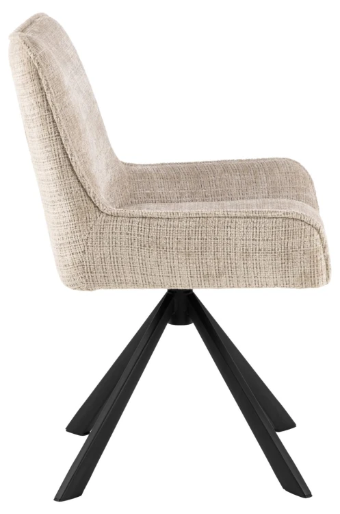 Krzesło tapicerowane Eddie Juto 4 beżowe obrotowe