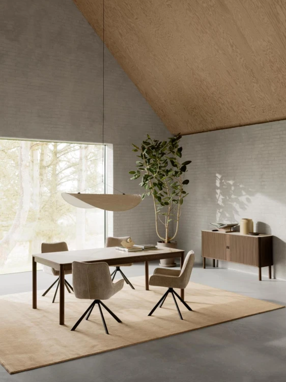 Krzesło tapicerowane Eddie Juto 4 beżowe obrotowe