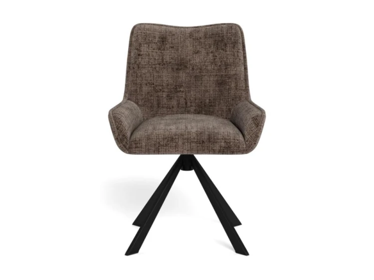 Krzesło tapicerowane Eddie Juto 24 brązowe obrotowe