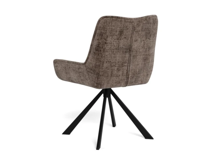 Krzesło tapicerowane Eddie Juto 24 brązowe obrotowe