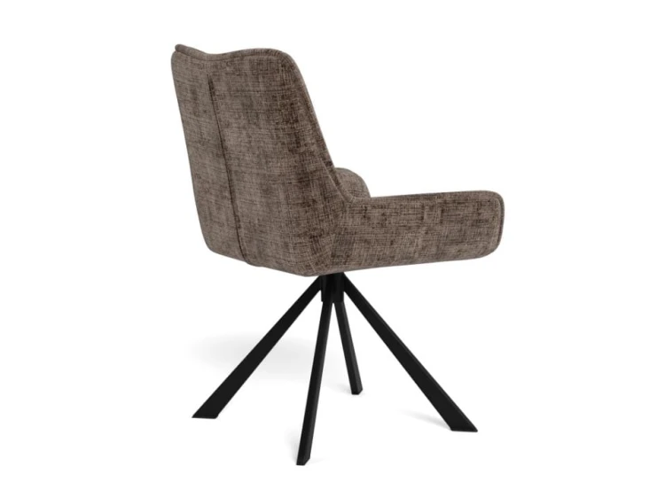 Krzesło tapicerowane Eddie Juto 24 brązowe obrotowe