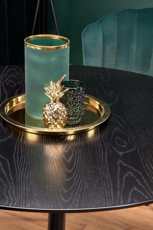 Stół EMBOS okrągły czarny 120 cm