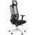 Fotel ergonomiczny AKCENT PLUS czarny mechanizm samoważący podłokietniki 4D