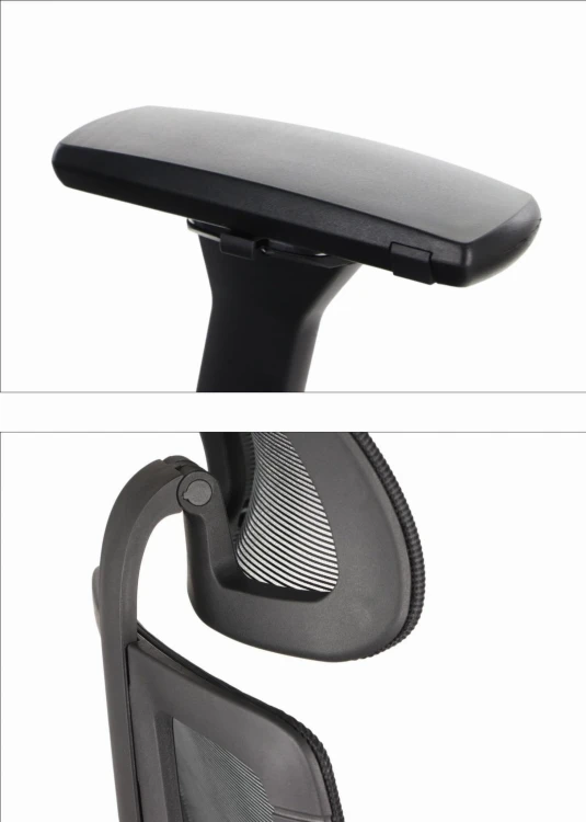 Fotel ergonomiczny AKCENT PLUS czarny mechanizm samoważący podłokietniki 4D