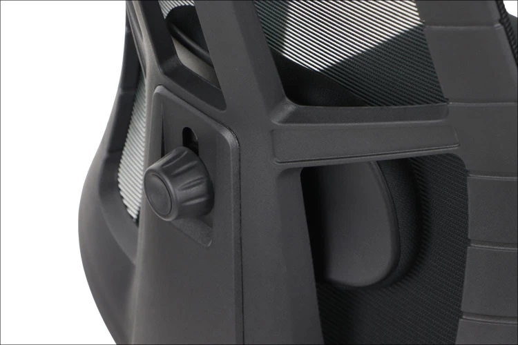 Fotel ergonomiczny AKCENT PLUS czarny mechanizm samoważący podłokietniki 4D