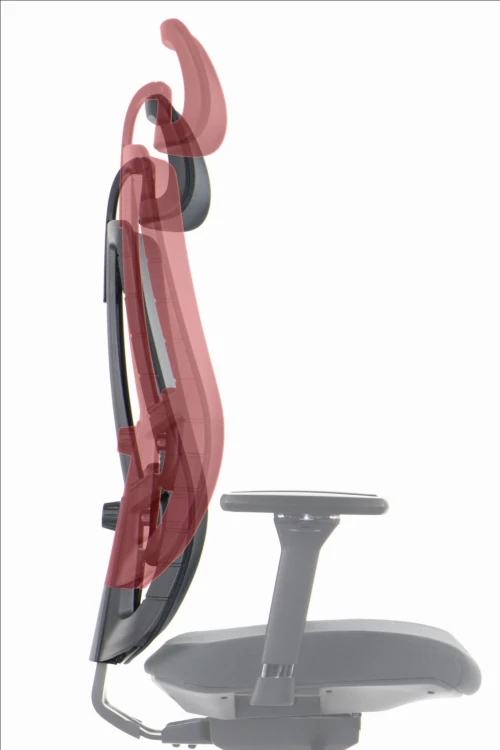 Fotel ergonomiczny AKCENT/F PLUS czarny mechanizm samoważący podłokietniki 4D