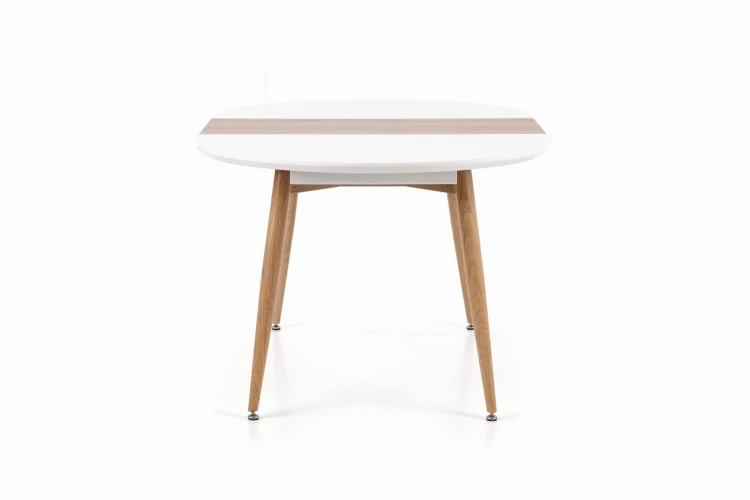 Stół rozkładany EDWARD biały  - dąb san remo