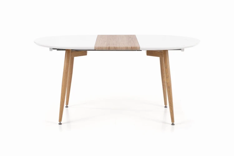 Stół rozkładany EDWARD biały  - dąb san remo