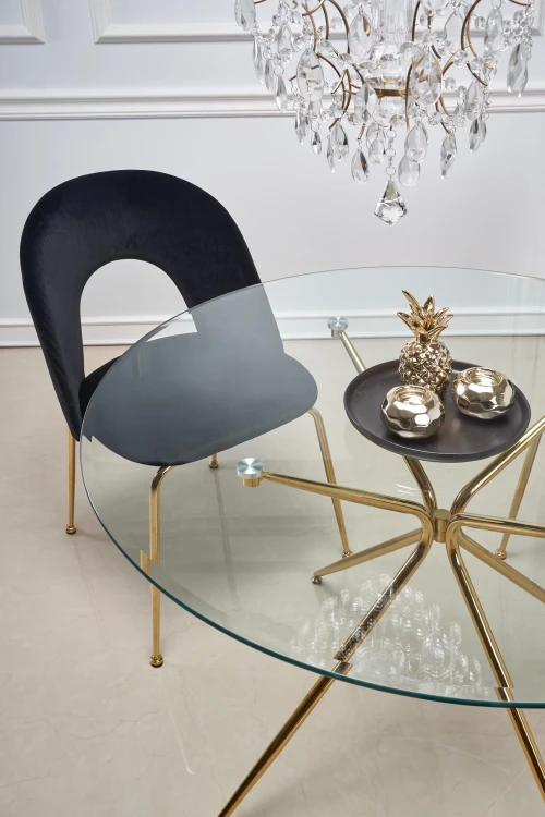 Stół transparentny RONDO okrągły 110 cm