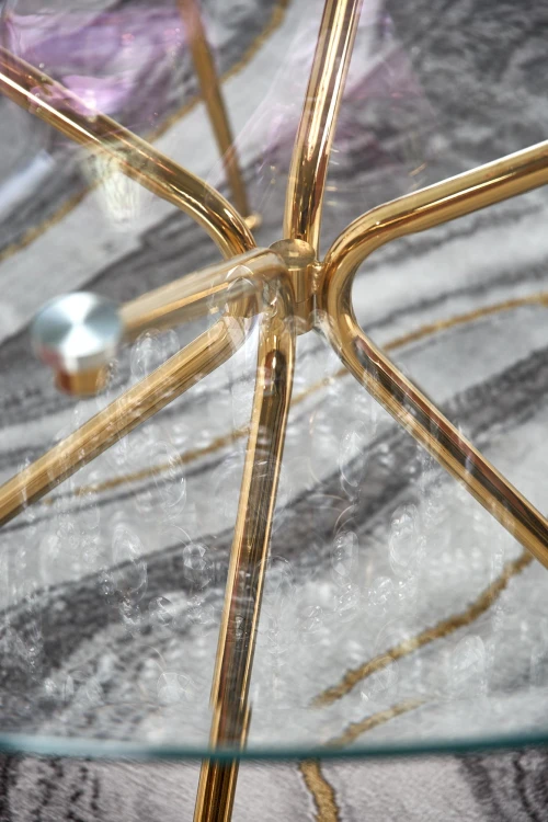 Stół transparentny RONDO okrągły 110 cm