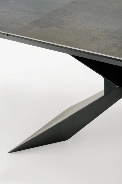 Stół rozkładany LUCIANO niebieski marmur 180 - 230 cm