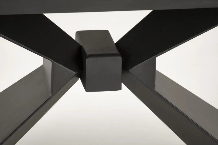 Stół rozkładany LUCIANO niebieski marmur 180 - 230 cm