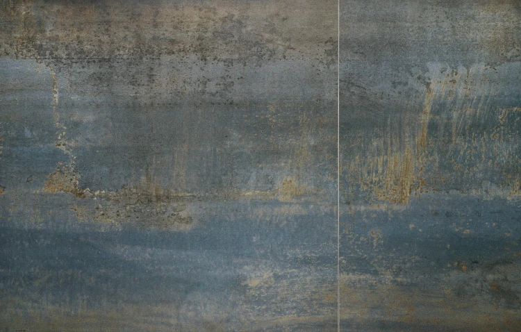 Stół rozkładany LUCIANO niebieski marmur 180 - 230 cm