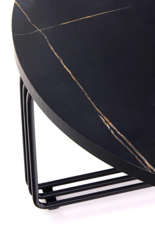 Ława ANTICA czarny marmur 80 cm
