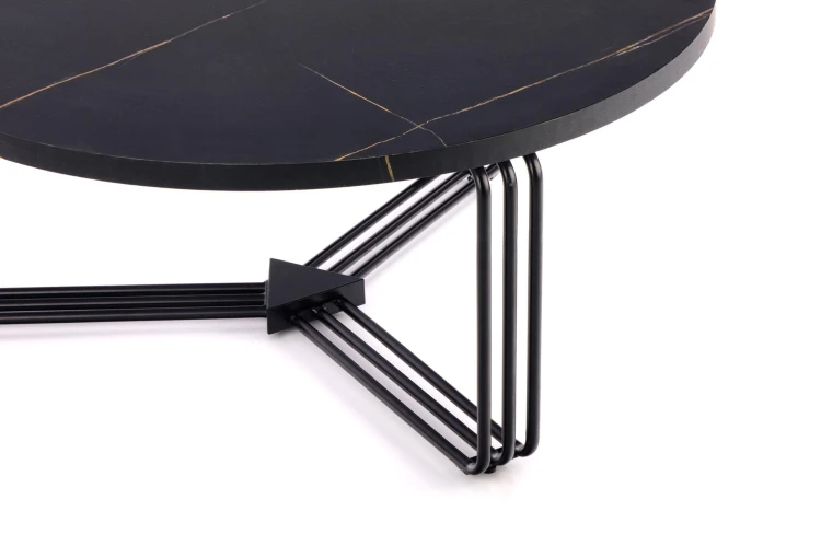 Ława ANTICA czarny marmur 80 cm