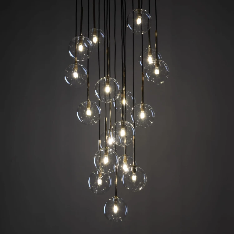 Lampa wisząca NILOS BLACK GOLD 17