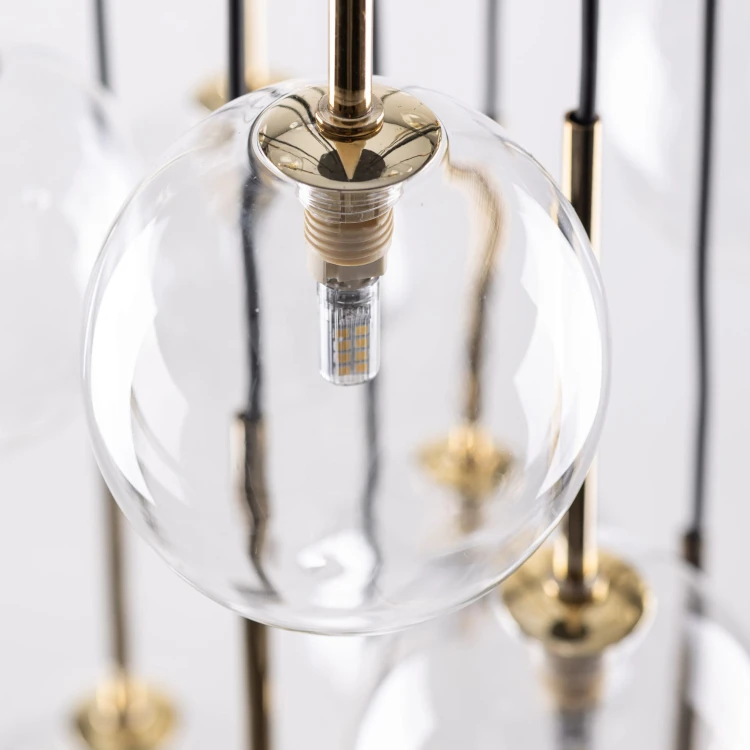 Lampa wisząca NILOS BLACK GOLD 17