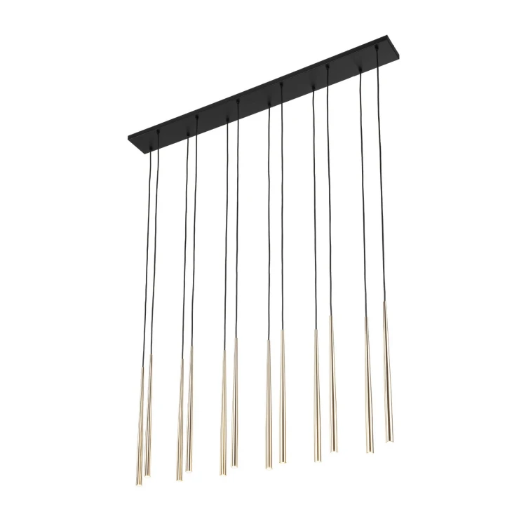 Lampa wisząca PIANO BLACK GOLD 12