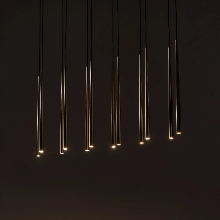 Lampa wisząca PIANO BLACK GOLD 12